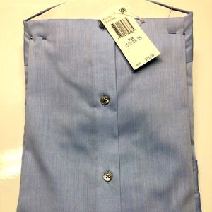 Blue Calvin Klein Dress Shirt w/French cuffs. 15.5 neck 34/35 sleeve